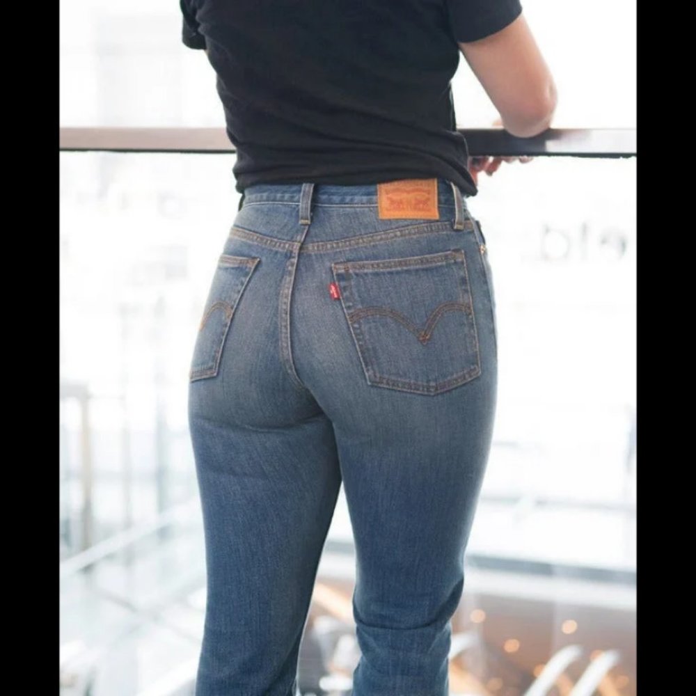 Levi's Wedgie Straight Jeans 25 - Picture 2 of 5